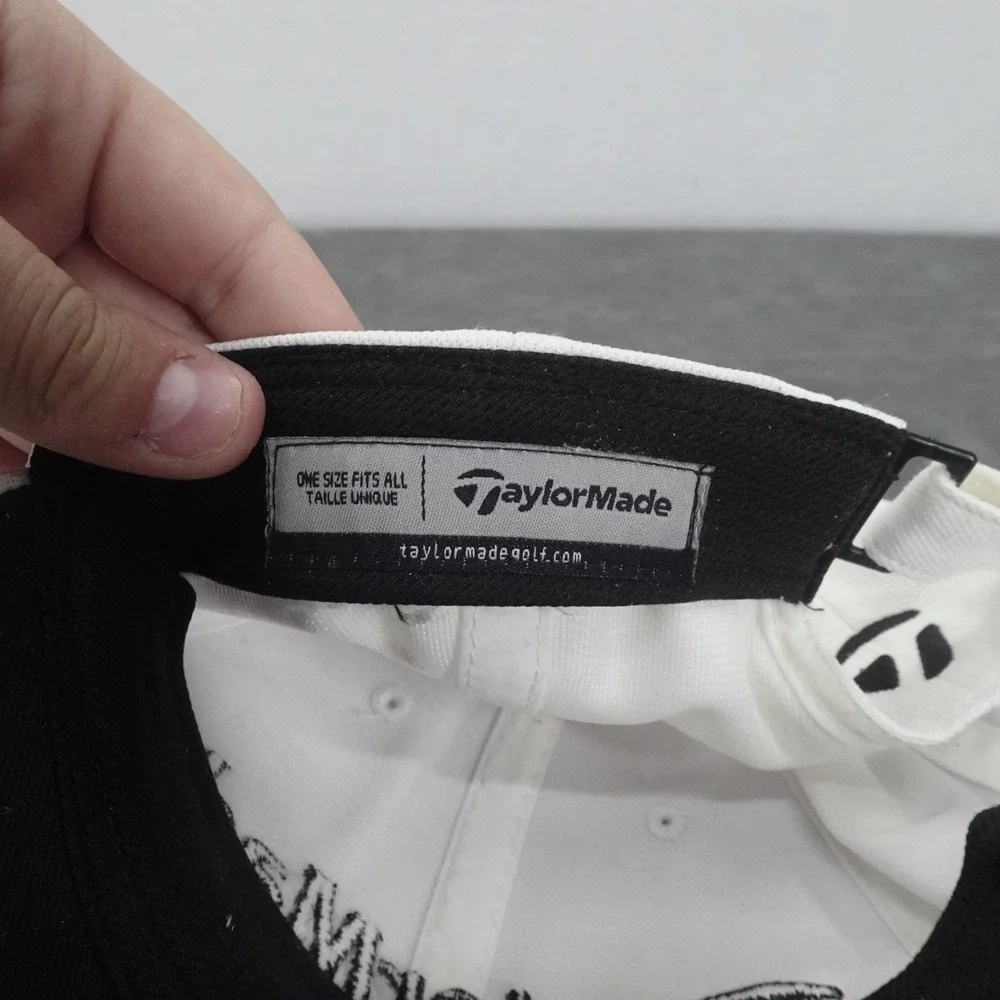 TaylorMade R15 AeroBurner Hat White Adjustable‎ Golf Strapback Performance Cap